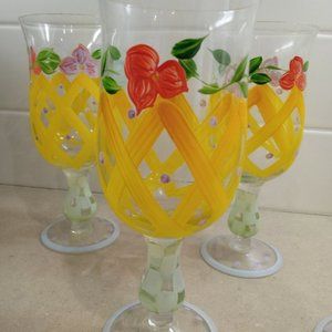 MacKenzie-Child's Style Vintage Cocktail Glasses